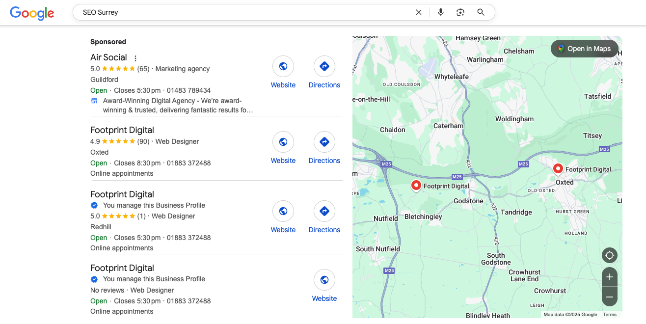 Google Maps SEO Surrey Google Maps SEO Surrey